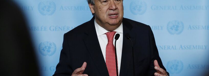 António Guterres apela para que se faça da paz uma prioridade 