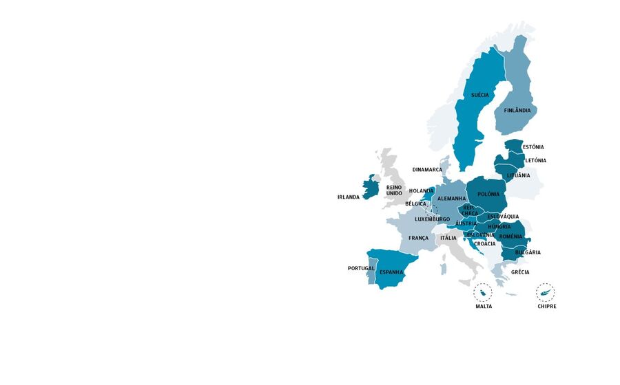 Mapa: Europa continua a crescer a um bom ritmo