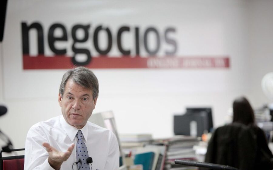 Henrique Granadeiro durante a Redacção Aberta, a responder às questões dos jornalistas