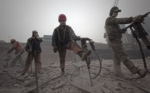 25 de Janeiro de 2011 - Construção imobiliária em Chongqing, na China. Xangai e Chongqing deverão ser as primeiras cidades da China a implementar o imposto de propriedade.