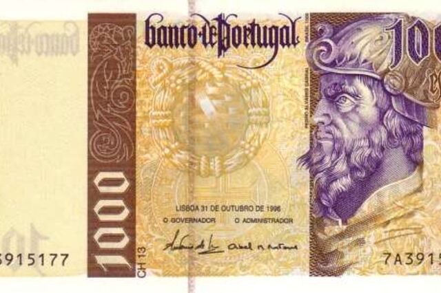 Portugueses têm 11 milhões de notas de escudo que podem trocar até fevereiro de 2022