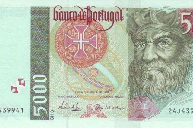 Portugueses guardam 156 milhões de euros em notas de escudos