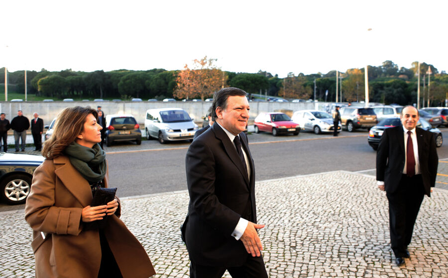 Durão Barroso à chegada da cerimónia
