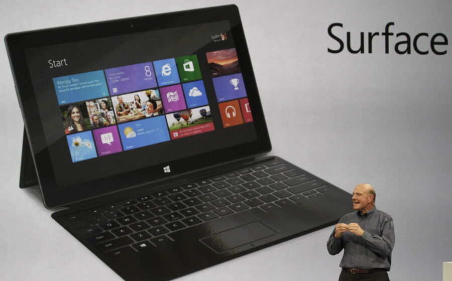 O tablet da Microsoft