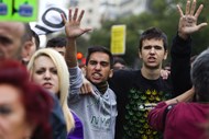 Manifestações violentas em Espanha contra a austeridade