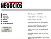 Negócios Online Homepage História 1997