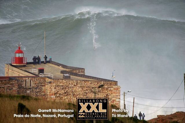McNamara surfou nova onda gigante na Nazaré