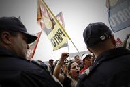 Manifestação Finanças frente comum cgtp