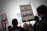 Manifestação Finanças frente comum cgtp