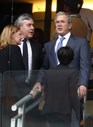 O ex-Presidente dos EUA, George W. Bush, e Gordon Brown também marcaram presença