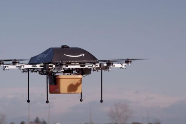 Amazon testa dispositivos aéreos não pilotados para entregas ao domicílio