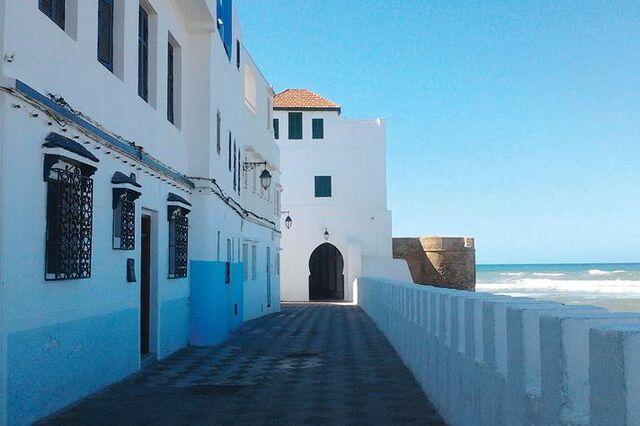 O azul e branco de Marrocos