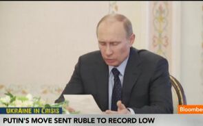 Ruble Tumbles on Ukraine Tensions
