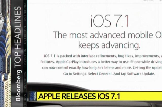 Apple lança nova versão do iOS7.1
