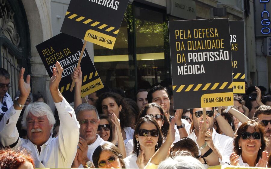 Médicos manifestação