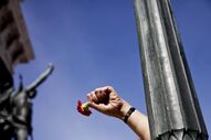 Desfile do 25 de Abril que assinala os 40 anos da revolução dos cravos