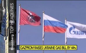 Ukraine Hit With 44% Gas Rate Hike by Gazprom