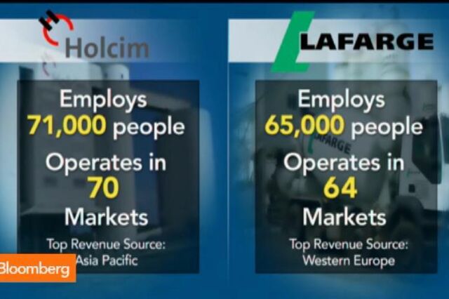 Holcim e Lafarge anunciam fusão