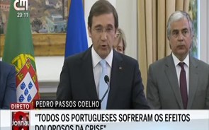 Passos Coelho anuncia que Portugal sai do programa de assistência sem cautelar 