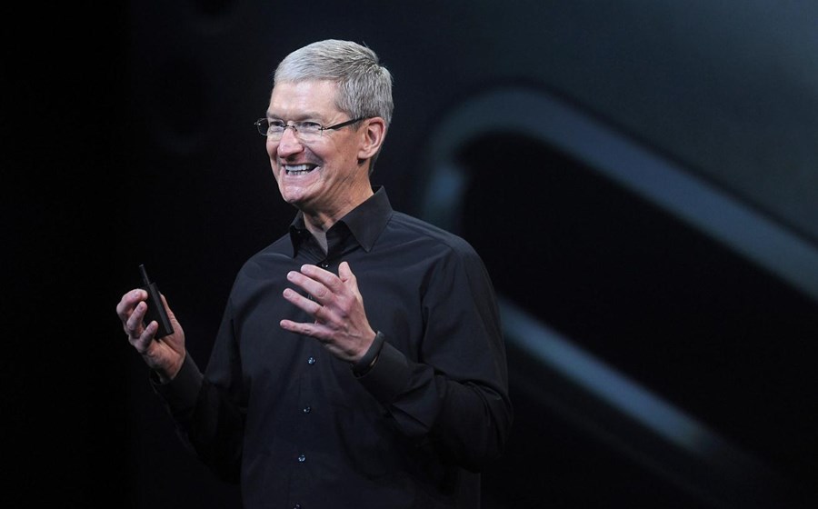 Tim Cook, CEO da Apple, avaliada em 147,8 mil milhões de dólares