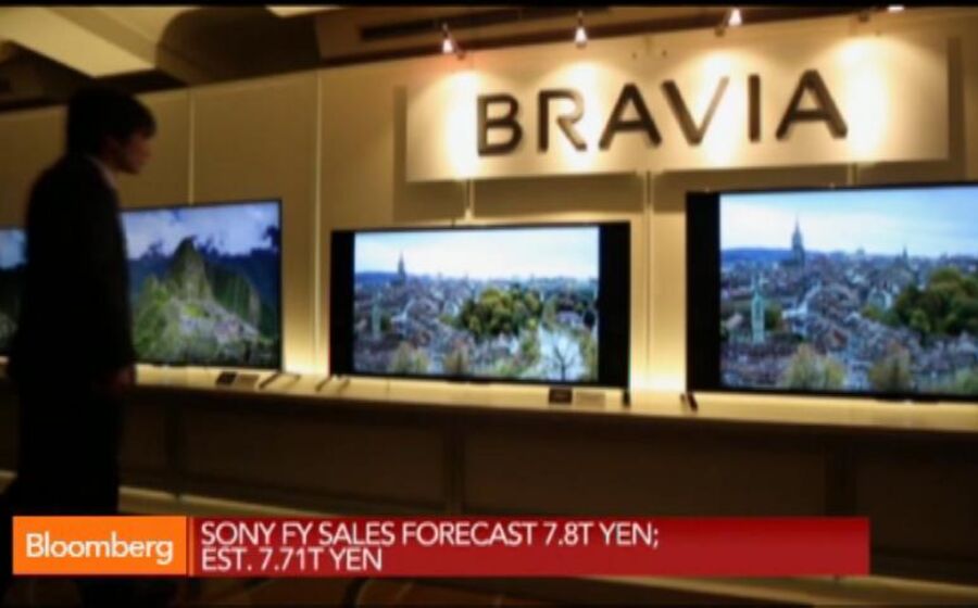 BLOOMBERG TV - Sony FY Net Loss Forecast 50B Yen