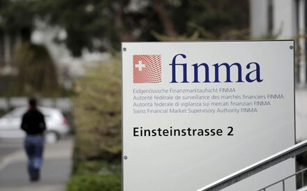 A Finma é o supervisor financeiro na Suíça.