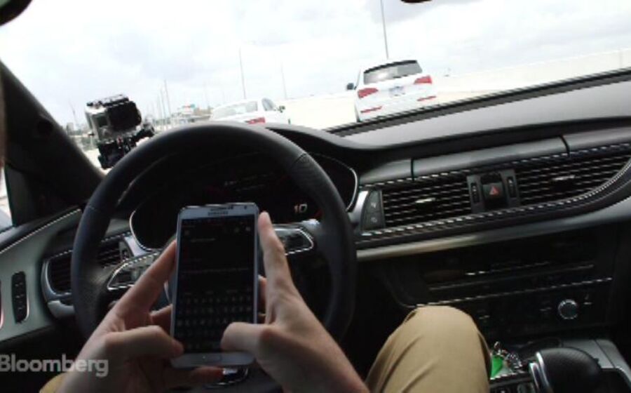 BLOOMBERG TV - Text While Driving in Audi A7 Autonomous Sports Car
