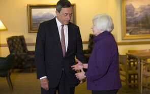 Mario Draghi Janet Yellen