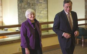 Mario Draghi Janet Yellen