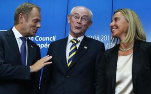 Donald Tusk Herman Van Rompuy Federica Mogherini