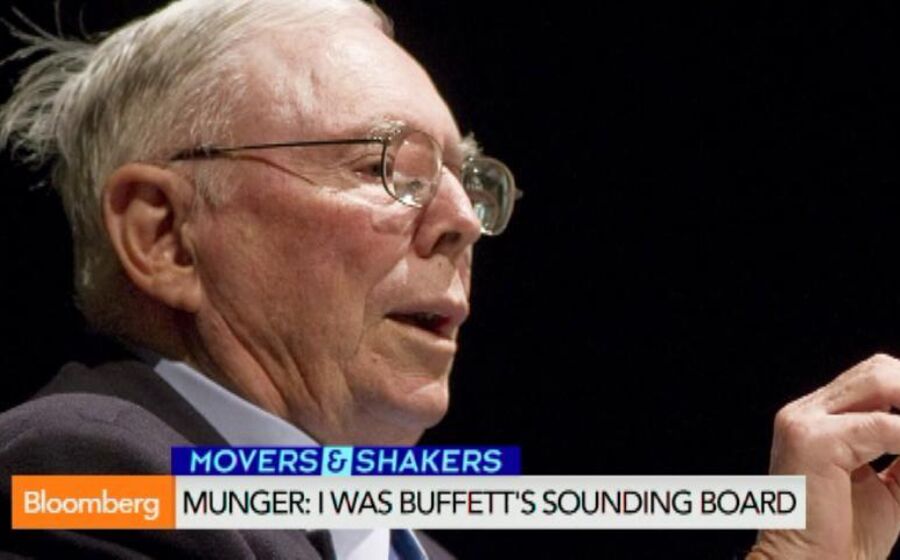 BLOOMBERG TV - I Was Buffett’s Business Sounding Board: Munger