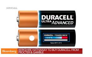 Berkshire to Buy P&G’s Duracell for $4.7B of Stock