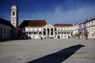 Universidade: A mais antiga universidade portuguesa, criada em 1290 pelo rei D. Dinis, está organizada em três pólos e oito faculdades. A 31 de Dezembro de 2013 contava com quase 23 mil estudantes (55% mulheres), uma das maiores comunidades estudantis internacionais com 83 nacionalidades e com 1.482 professores e investigadores, 70% doutorados. Em 2013 foi declarada Património Mundial pela UNESCO.