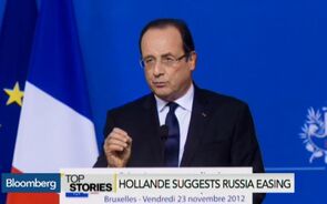 BLOOMBERG TV - Hollande Suggest Deescalating Tensions With Russia