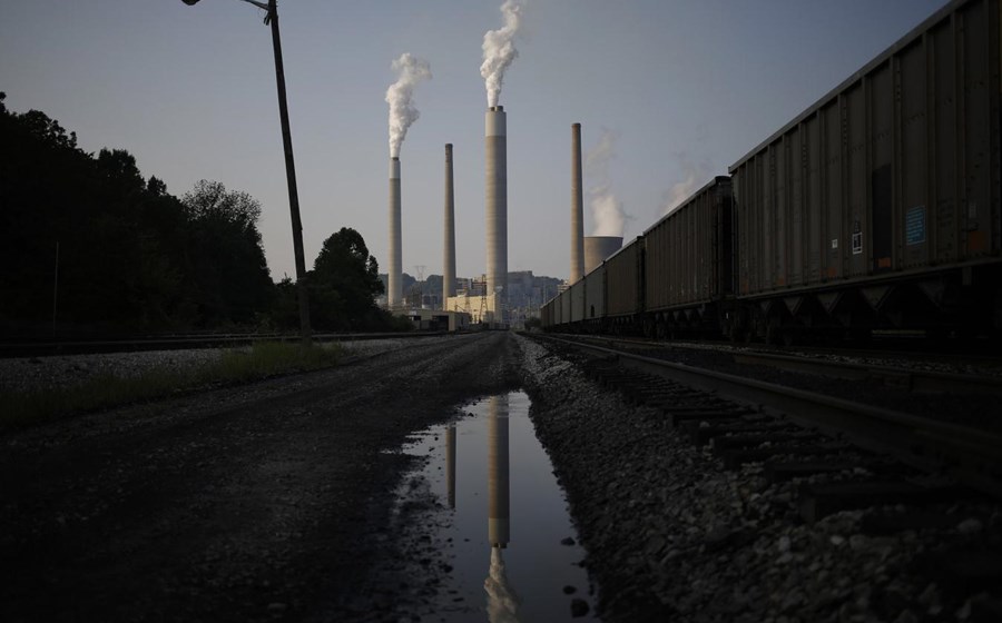 Central eléctrica a carvão da American Electric Power em Winfield, no West Virginia