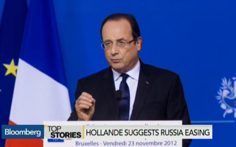 BLOOMBERG TV - Hollande Suggest Deescalating Tensions With Russia