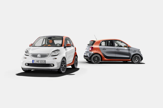 smart fortwo e forfour: Para 2 e para 4!
