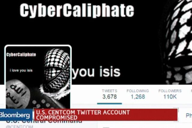 Hackers pirateiam conta do Comando Central dos EUA no Twitter: “O ISIS já aqui está”