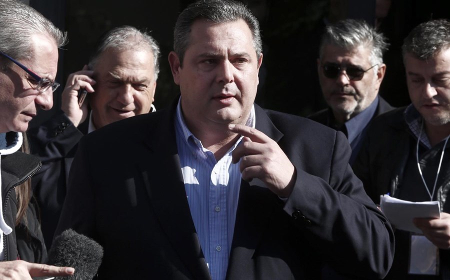 Panos Kammenos, líder dos Gregos Independentes (ANEL), que acordou formar Governo com o Syriza.