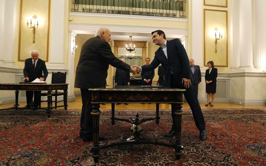 Alexis Tsipras Syriza Karolos Papoulias 