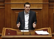 28 Fevereiro – Tsipras numa reunião do comité central do Syriza. 

“Deparámo-nos com um eixo de poderes, liderado pelos governos de Espanha e de Portugal que, por motivos políticos óbvios, tentou levar a Grécia para o abismo durante todas as negociações”
