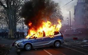 Confrontos em Frankfurt antes da inauguração da sede do BCE