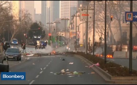 Confrontos em Frankfurt antes da inauguração da sede do BCE