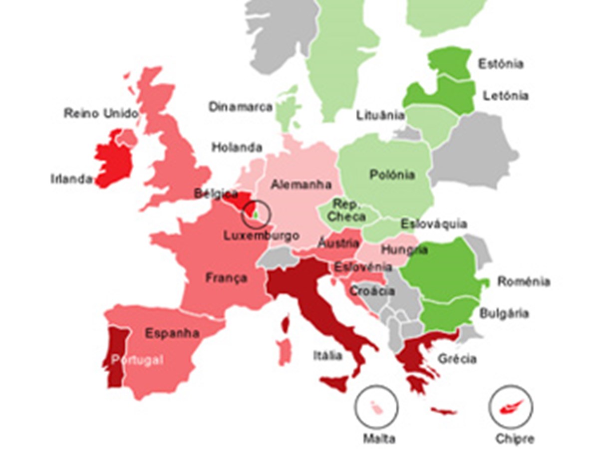 Como está Portugal no mapa europeu da dívida e do défice - Infografias -  Jornal de Negócios