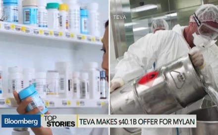 Teva lança oferta de compra de 40,1 mil milhões de dólares sobre a Mylan