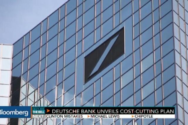 Plano de reestruturação leva acções do Deutsche Bank a cair mais de 4%