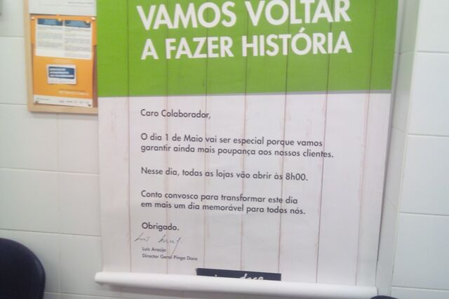 Pingo Doce volta à promoção do 1 de Maio. CESP promete greve 