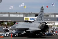 JF-17 Thunder, da Força Aérea do Paquistão, fabricado pela Chengdu Aircraft