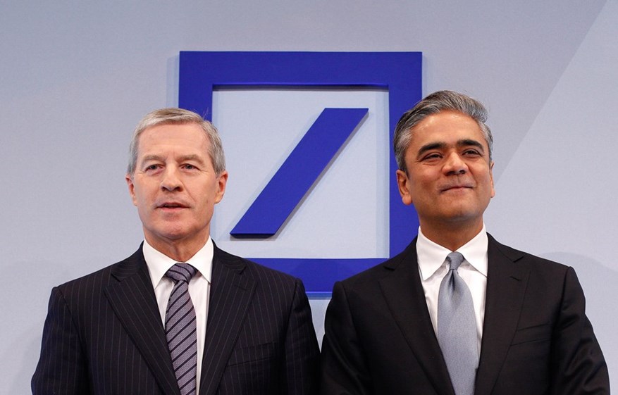 Anshu Jain e Jürgen Fitschen anunciaram a saída do Deutsche Bank este domingo, dia 7 de Junho.  