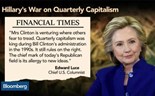 Hillary Clinton e o capitalismo trimestral: Vale a pena encorajar o investimento de longo prazo? 